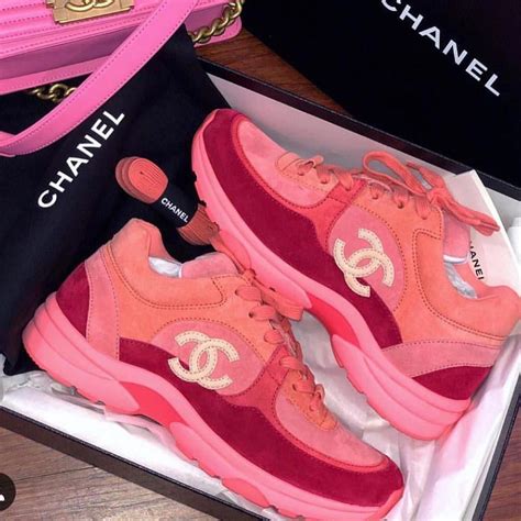 chanel runner shoes pink green|chanel sneakers on sale.